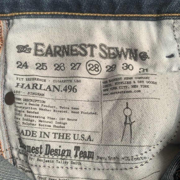 Earnest Sewn Denim - Picture 3 of 3